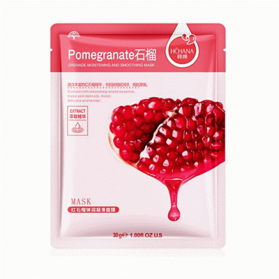 Питательная тканевая маска для лица  Hchana Pomegranate